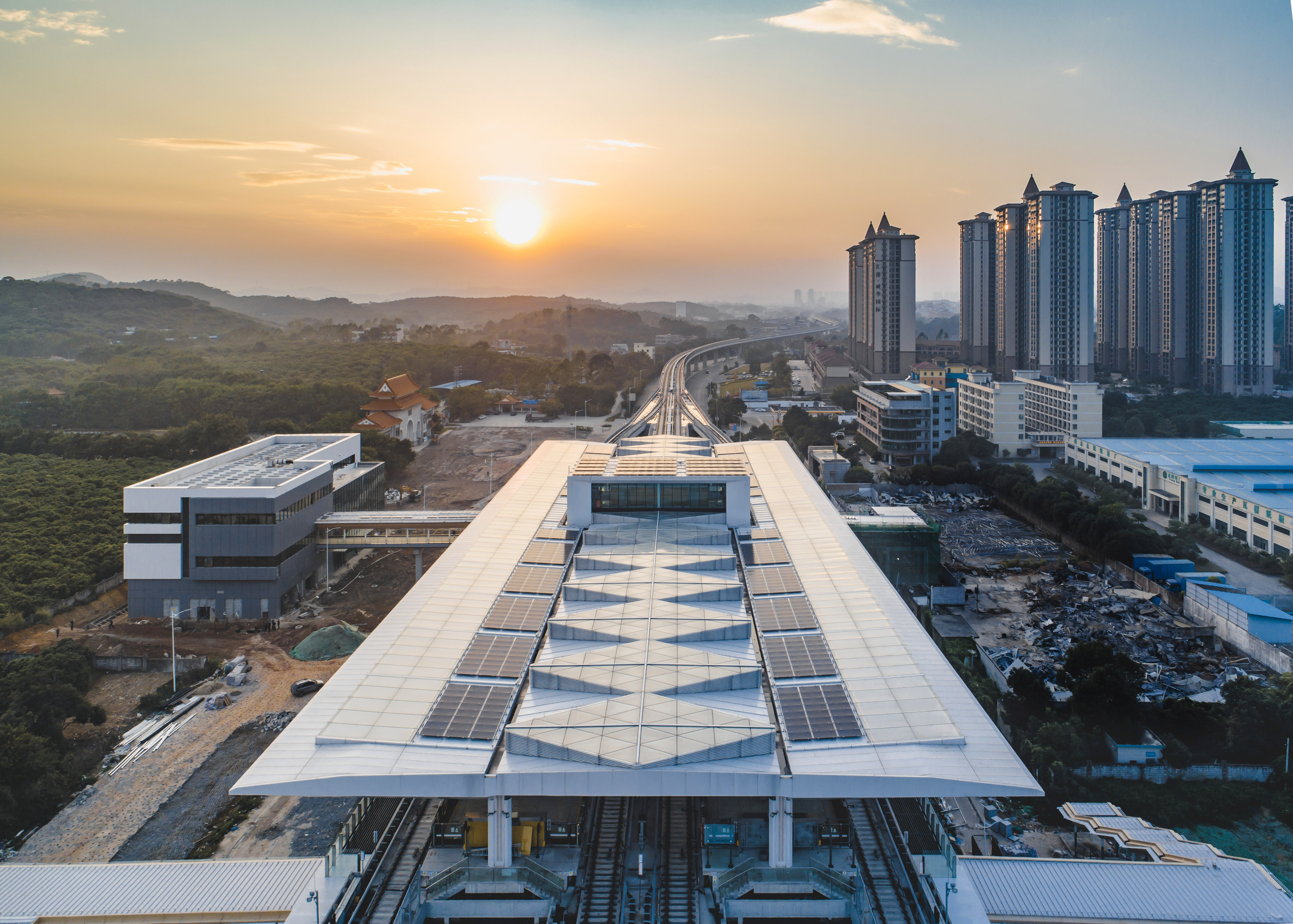 廣州市軌道交通21號線（長平站、金坑站、朱村站、山田站）